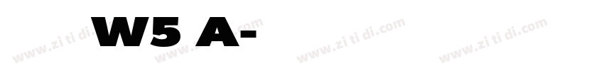 华康少女文字W5 A字体转换